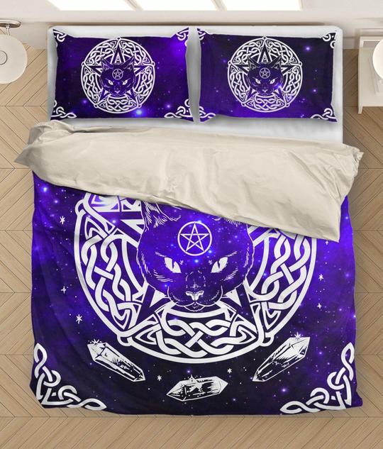 Awesome Hoodied Treble Clef And Hummingbirds Quilt Bed Set Cat HDQ028