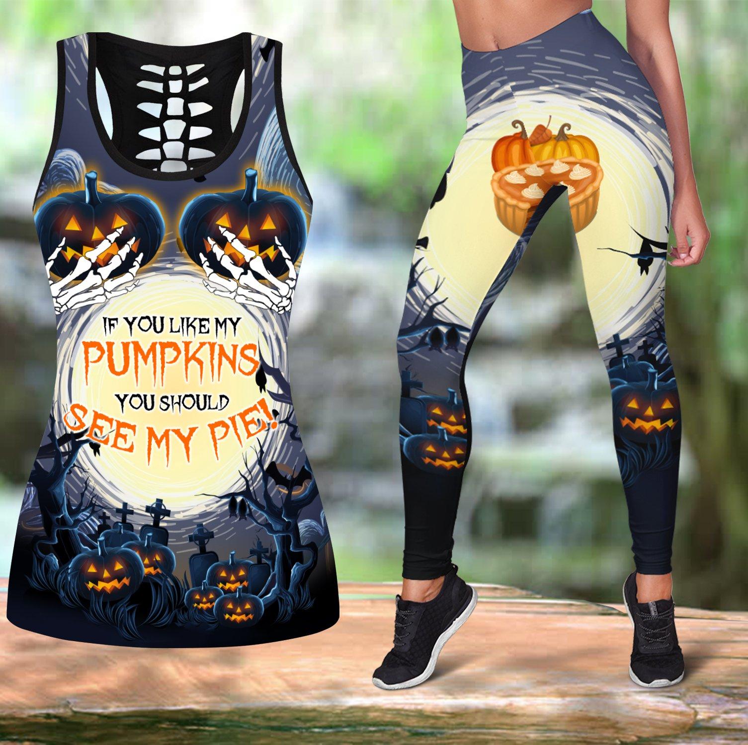 Awesome Hoodie If You Like My Pumpkins Combo Tank + Legging For Women 3D All Over Printer THL011