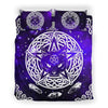 Awesome Hoodied Treble Clef And Hummingbirds Quilt Bed Set Cat HDQ028