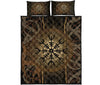 Awesome Hoodied Treble Clef And Hummingbirds Quilt Bed Set Viking HDQ032