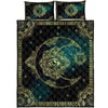 Awesome Hoodied Treble Clef And Hummingbirds Quilt Bed Set Moon HDQ023