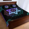 Awesome Hoodied Treble Clef And Hummingbirds Quilt Bed Set Star HDQ024