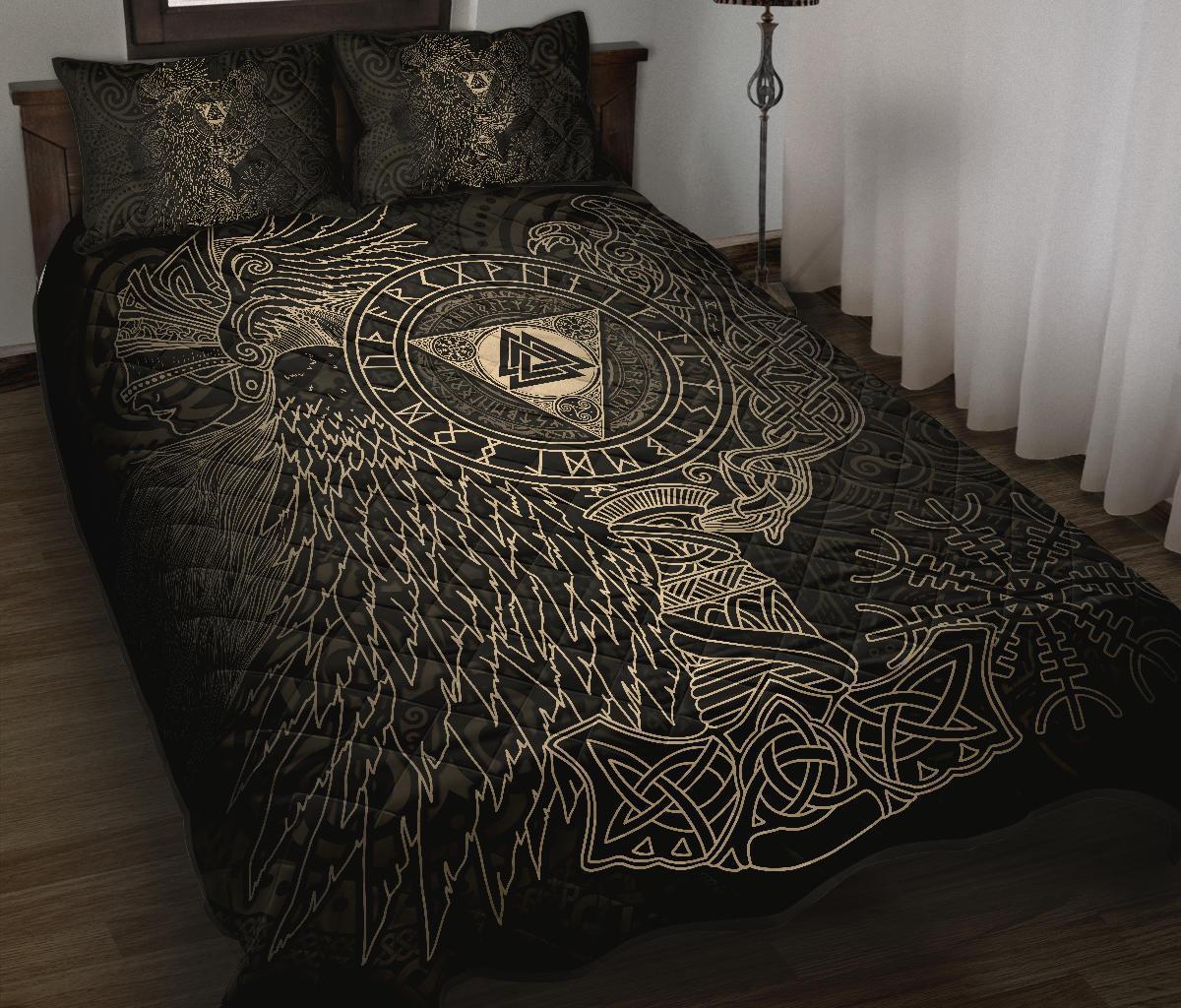 Awesome Hoodied Treble Clef And Hummingbirds Quilt Bed Set Viking HDQ033