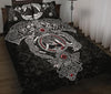 Awesome Hoodied Treble Clef And Hummingbirds Quilt Bed Set Viking HDQ034