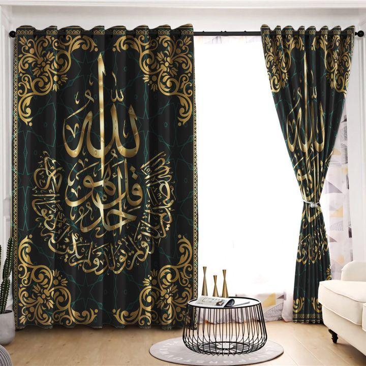 Awesome hoodie - Viking Culture Blackout Thermal Grommet Printed 3D Grommet Window Curtains THC024