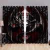 Awesome hoodied Dragon Printed 3D Grommet Window Curtains HD01