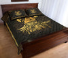 Awesome Hoodied Treble Clef And Hummingbirds Quilt Bed Set Viking HDQ030