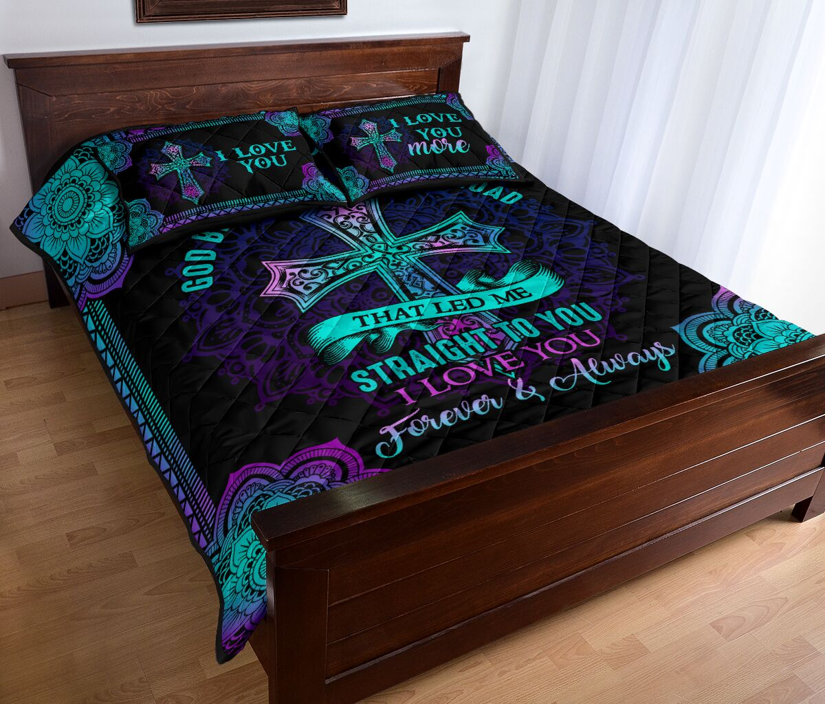 Awesome Hoodied 3D All Print I Love You Forever & Always  Quilts bed set -NQBD001