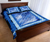 Awesome Hoodied Treble Clef And Hummingbirds Quilt Bed Set Winter Dragon HDQ009