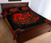 Awesome Hoodied Treble Clef And Hummingbirds Quilt Bed Set Dragon And Phoenix HDQ018
