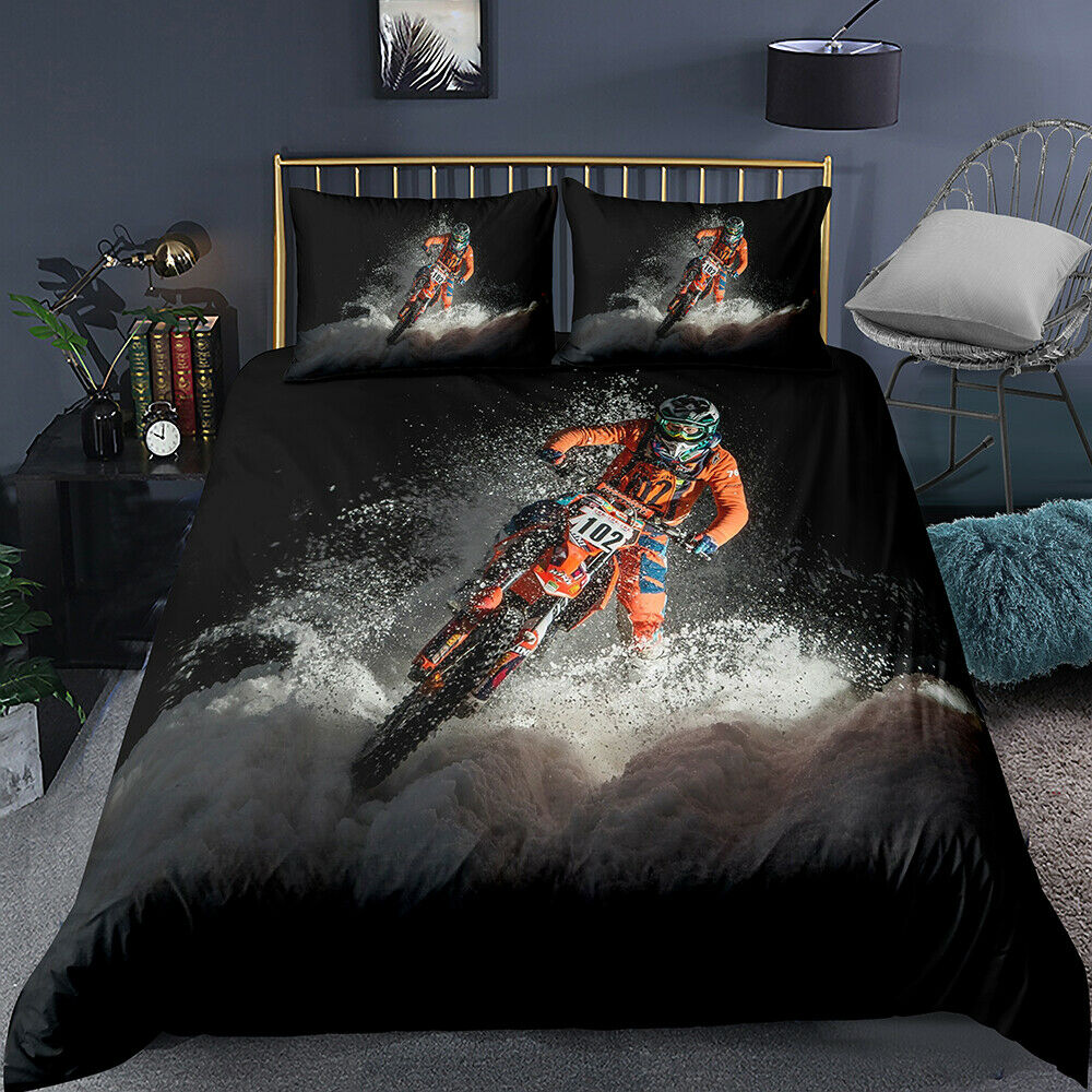 Awesome Hoodied Daytona Motor Water Bedding Set HBD009