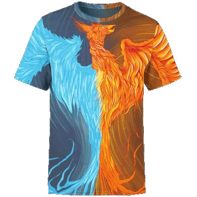 Awesome hoodie- Fire & Ice Phoenix Hoodie 3D Over Printed for Men and Women Hoodie TH029