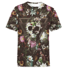 All Over Flower Skull for Men and Women, T-Shirt, Zip Hoodies, Sweatshirt HBC100