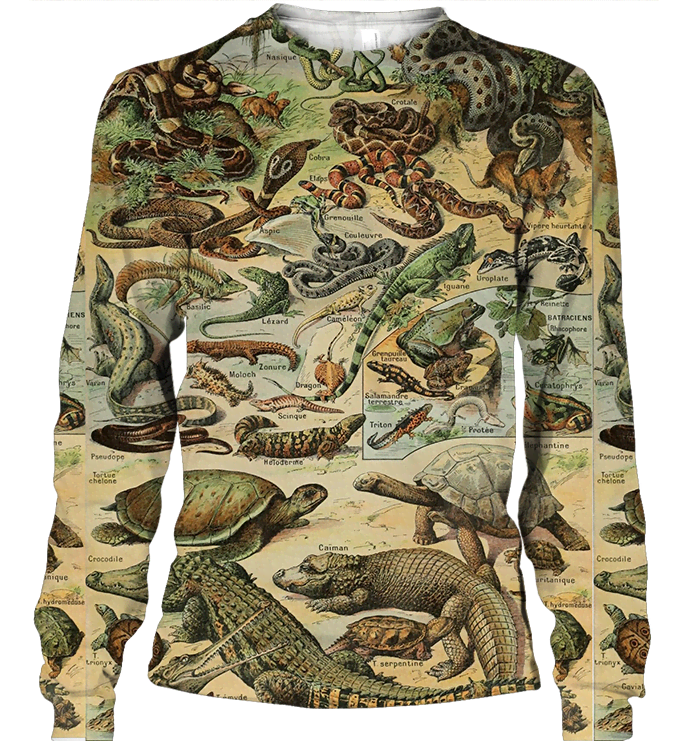 3D AOP snake, crocodile Shirt