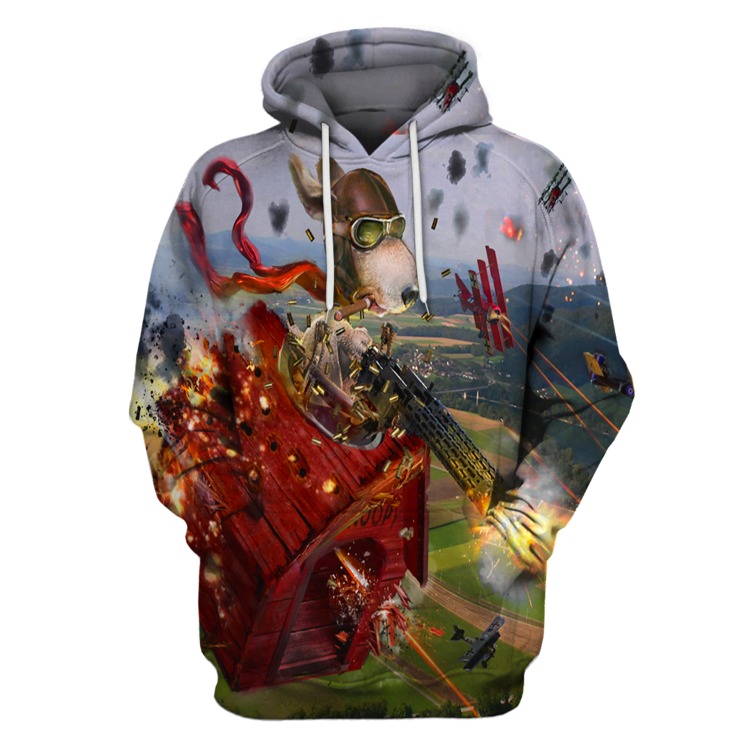 3D All Over Print Snoopy Hoodie
