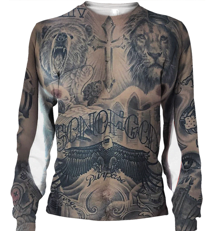 3D AOP son of god_sleeve Shirt