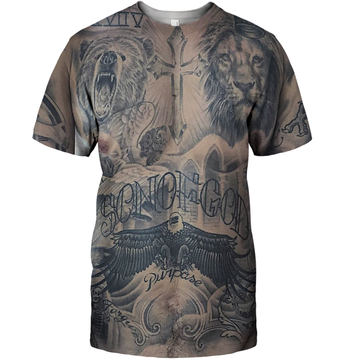 3D AOP son of god_sleeve Shirt