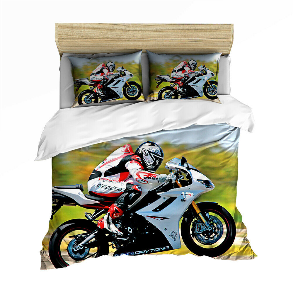 Awesome Hoodied Daytona Superbike Bedding Set HBD008