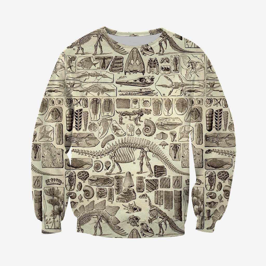 3D All Over Printed Dinosaur Fossils Shirts