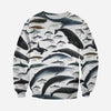 3D ALL OVER PRINTED WHALES DOLPHINS SHIRTS AND SHORTS