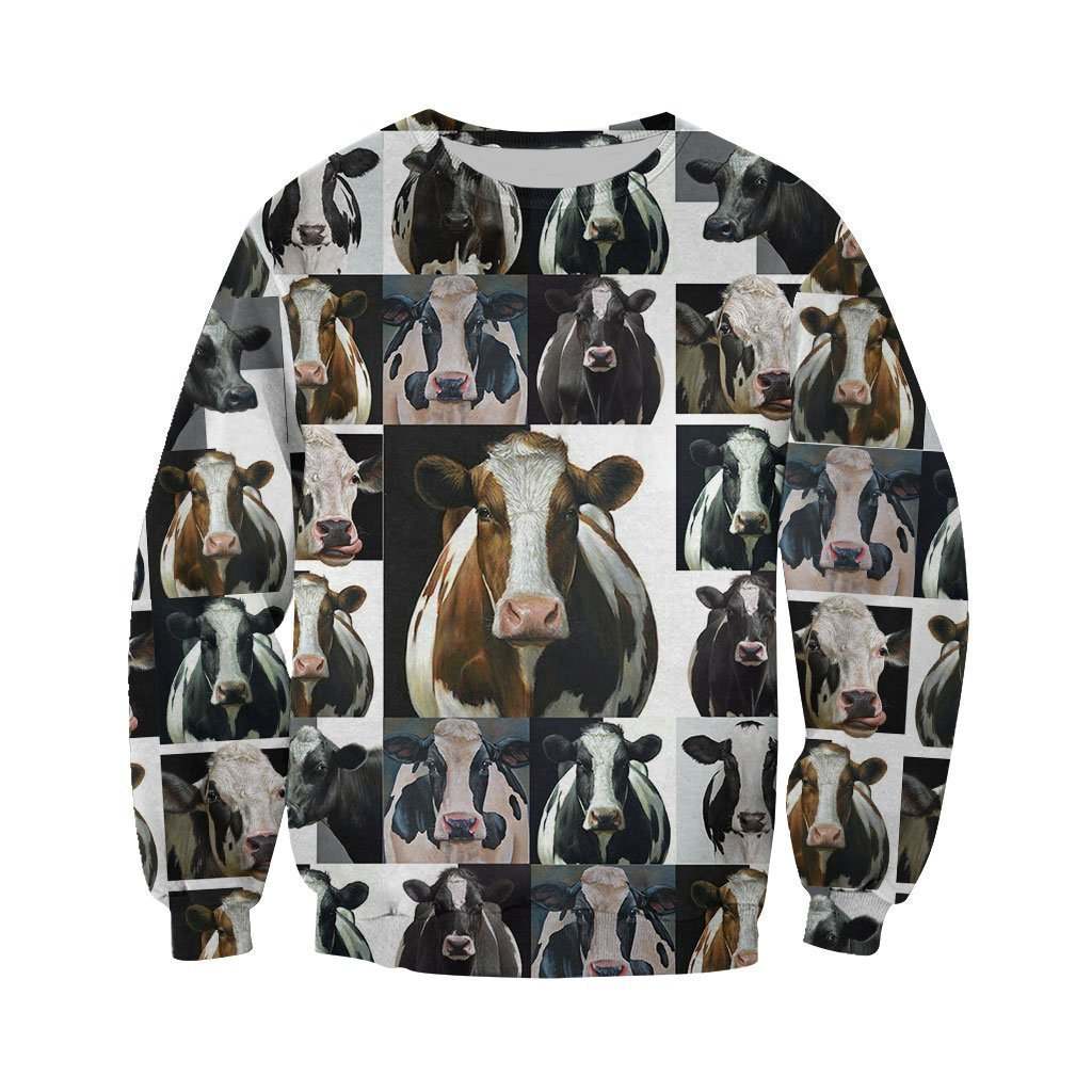 3D All Over Printed Dairy Cow Collection Art Shirts