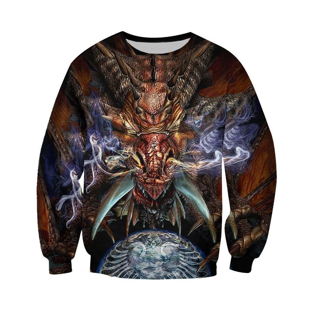 3D All Over Printed Dragon Art Shirts