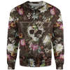 All Over Flower Skull for Men and Women, T-Shirt, Zip Hoodies, Sweatshirt HBC100