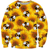 All Over Printing Sunflower Bee Flower Shirt