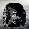 3D All Over Print Viking Raven for Men and Women, T-Shirt, Hoodies, Sweatshirt HBC0038
