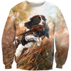 3D All Over Print Hunting Dog Pheasant Hoodie