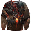 3D All Over Printing Lava Dragons Shirts