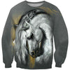 All Over Print White Horse