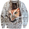 3D All Over Printed Camouflage Owls Art Shirts and Shorts