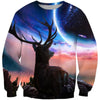 3D All Over Printing Deer And Moon Shirts