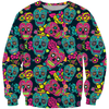 3D All Over Print Colorful Skull Shirts