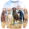 3D All Over Print Hunting Dog Hoodie