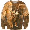 3D All Over Print Owl Flying Shirts