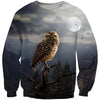 3D All Over Print Owl Drinking Coffee Shirts