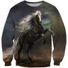 3D All Over Print Black Horse In The Dark Shirts