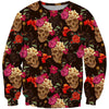 3D All Over Print Skull Rose Flower Shirts