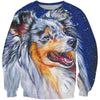 3D All Over Print Shelties Blue Merle Dog Hoodie
