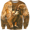 All Over Print Owl Flying