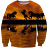 3D All Over Print  Animals Horse Hoodie