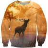 3D All Over Print Deer On Autumn Shirts