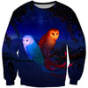3D All Over Print Couple Owl Shirts