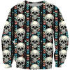 All Over Print The Skull Hoodie