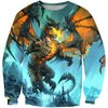 3D All Over Print Flying Dragon Shirt