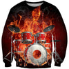3D All Over Print Drum Shirts