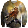 3D All Over Print  Animals Hawks Hunting Hoodie