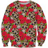 3D All Over Print Roses And Skulls Shirts